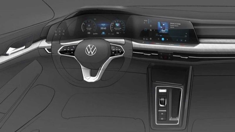 Illustration for article titled The Humble VW Golf Is Getting an Audi-Style Digital Dash